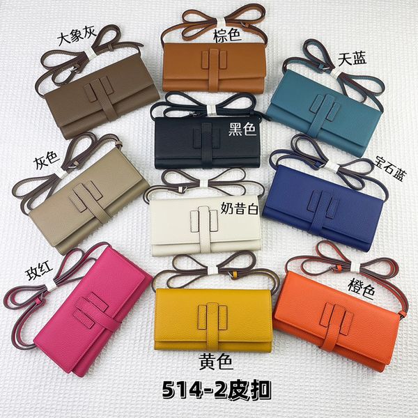 

fashion lady wallets genuine leather designer women long coin purse classic card holder women crossbody bag 10cm with box quality, Red;black