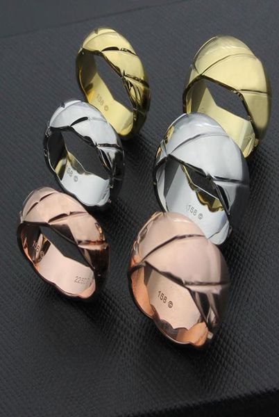 

fashion gold titanium steel silver ring bague for woman party wedding lovers gift engagement rings jewelry7022386