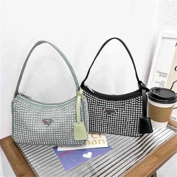 

designer luxury bags female french stick style simple rhinestone