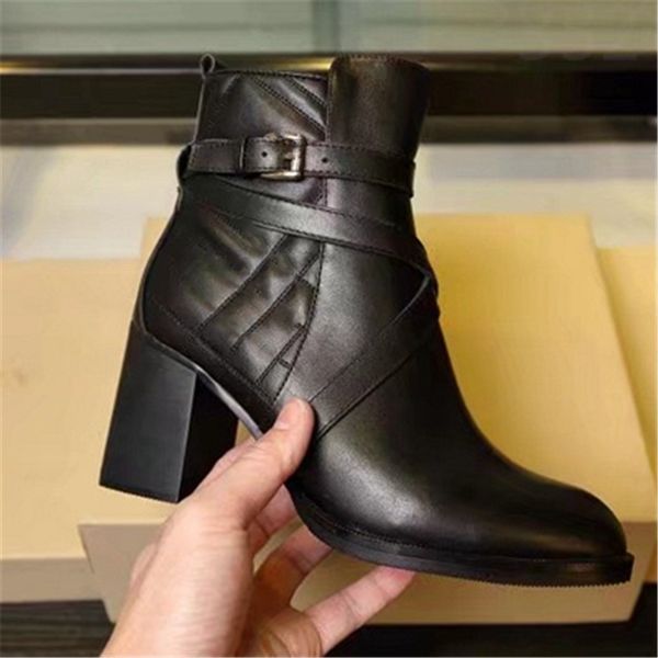 

luxury design boots 2023 ba jia fashion women's work decoration snow skid anti slip knight boots martin boots casual socks boots 01-08, Black