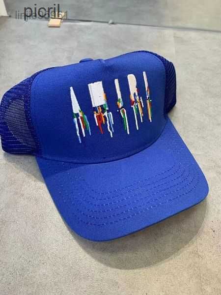 

designer mens baseball caps woman hats casquette sun hat gorras sports mesh trucker cap 17ezw, Blue;gray