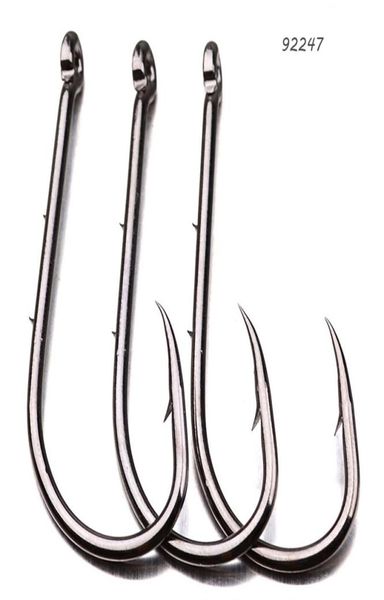 

12 sizes 660 92247 baitholder single hook high carbon steel barbed hooks asian carp fishing gear 200 pieces lot fh49088290