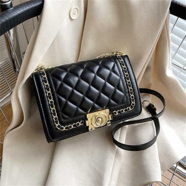 

2023 new luxury bags french small family spicy mom chain lingge style shoulder diagonal