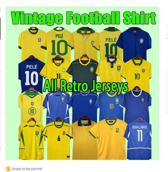 

brazils #10 pele retro soccer jerseys special 1957 58 70 78 85 88 92 94 98 2000 02 04 06 10 santos brasil ronaldinho vintage romario classic, Black;yellow