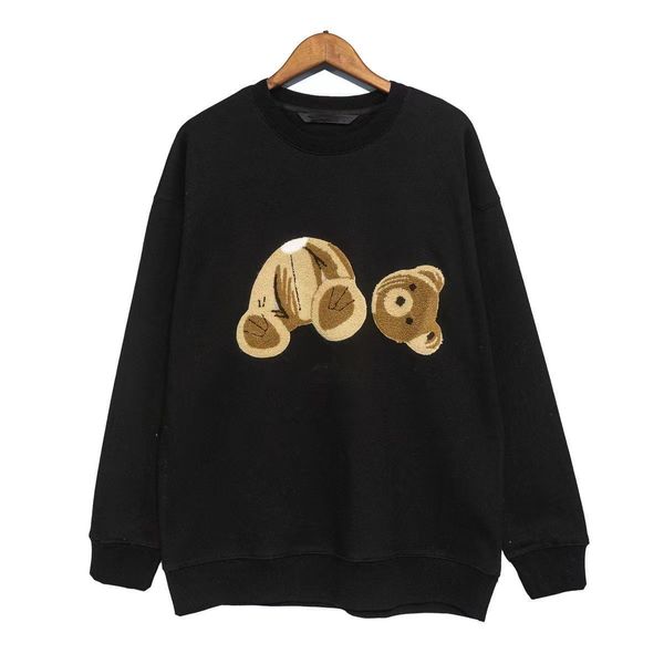 

girls boys hoodie baby clothes Kid designer sweater kids clothe Long sleeved clothing Bear pattern fasion design Spring autumn winter red black white, Black 2