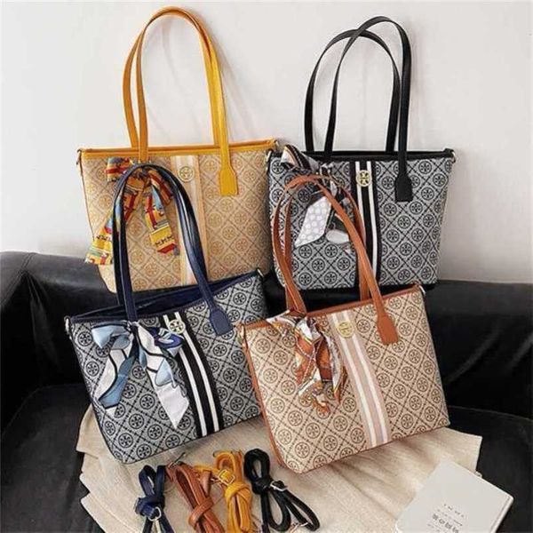 

2023 new luxury bags coated canvas shopping printed large capacity slant span