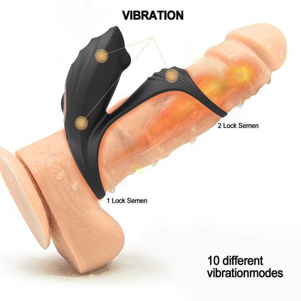 

shuangfeiyan sliding electric silicone lock sleeve for stimulation couples sharing vibration ring products