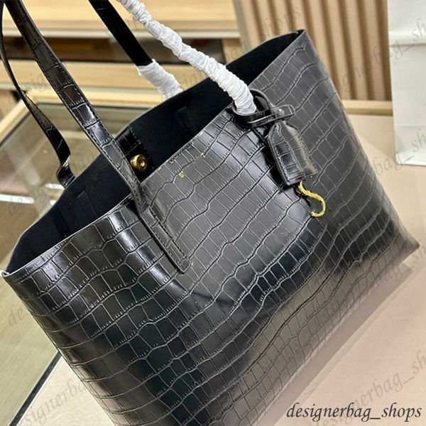 

new luxury tote bag leather shoulder bag women's fashion large capacity handbag with inner pocket small purse crocodile print shopping