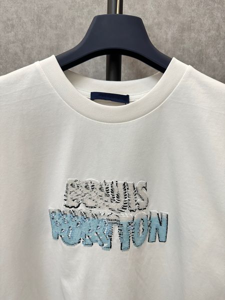 

23ss designer letter printed t shirts tee sweatshirt fashion high street short sleeves summer casual t-shirt breathable men women crew neck, Black;brown