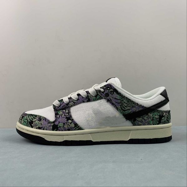 

dnks low basketball shoes next nature floral tapestry ret outdoor running sports sneakers shoes with original box
