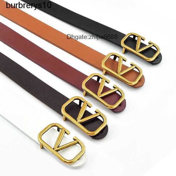 

valentino netizen women's belt small v-letter belt korean version casual belt fashion versatile women's denim, Black;brown