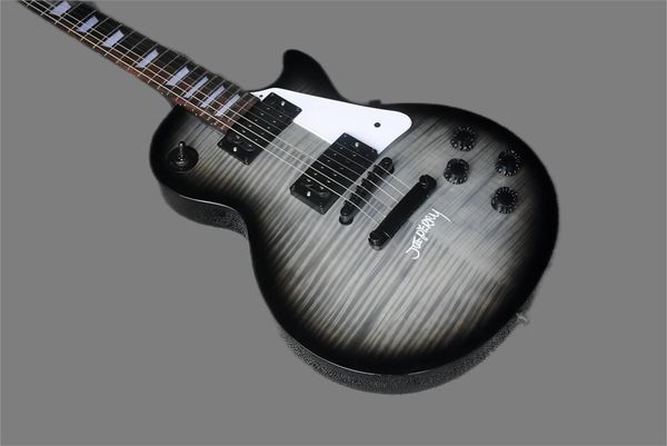 

selling lp standard electric guitar black stripes