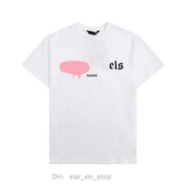 

designer pa t shirt luxury brand clothing shirts spray heart letter cotton short sleeve spring summer tide mens womens tees plams 10 jbxk, White;black