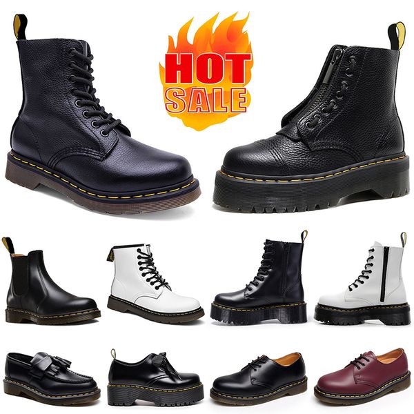 

dr martins boots martin designer boot for men women luxury sneakers triple black white classic ankle short booties winter snow doc martens o