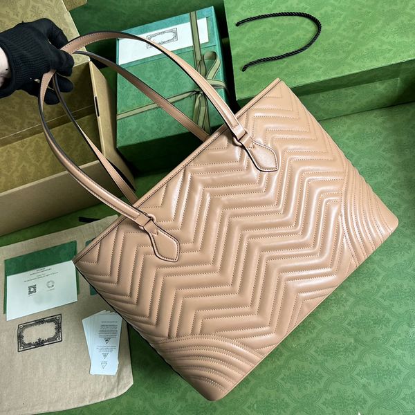 

large tote bag 38.5cm designer shoulder bag 10a genuine leather shopping bags with box g031