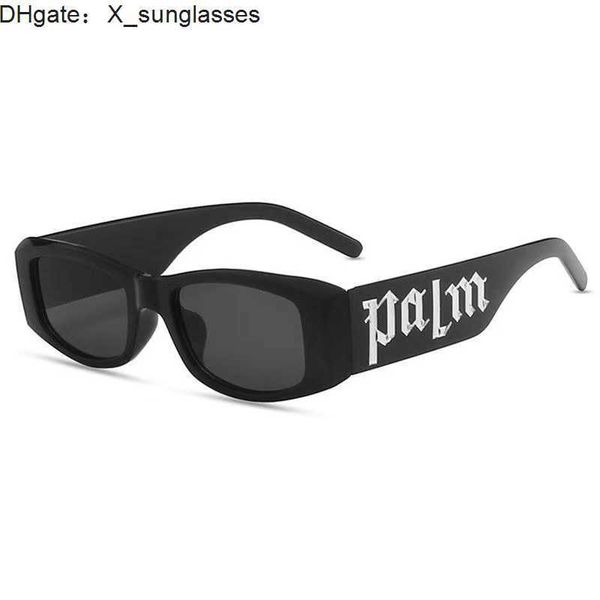 

palm angles letter women's sunglasses european and american style uv resistant fashion thin hip-hop xb6g, White;black