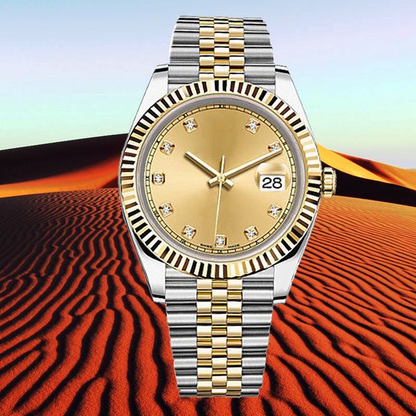 

fashion luxury mens womens watch 36mm 41mm mechanical movement 28mm 31mm quartz 3235 movement 904l steel sapphire mirror waterproof luminous, Slivery;brown