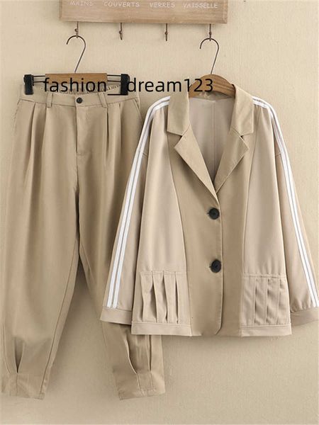 

women's hoodies sweatshirts women's plus size tracksuits suit collar lapel casual jacket elastic waist side white strip stitched t, Black