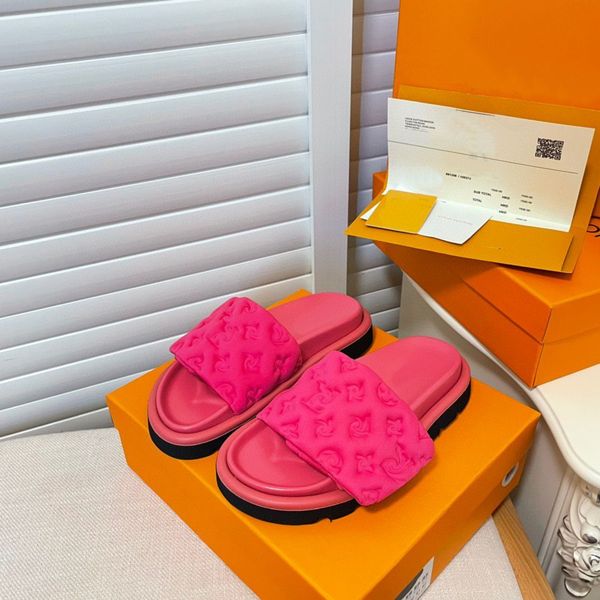 

designer slippers brand ladies pool pillow mules slides black scuff flat sandals sunset padded front strap mule women fashion slide size eas