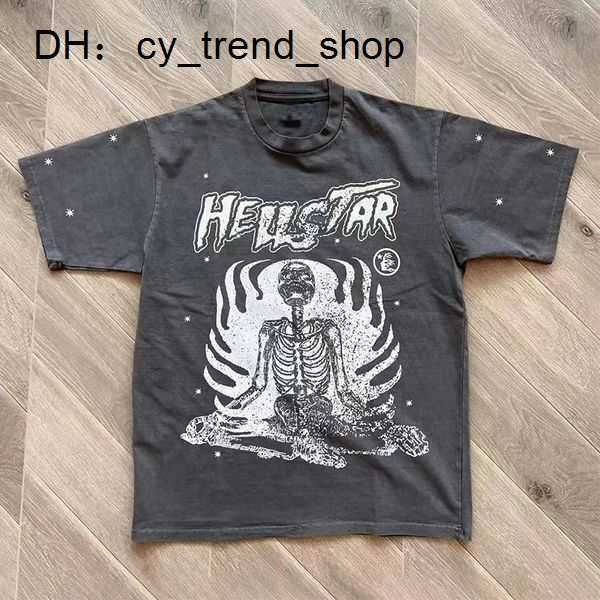 

summer hellstar designer short men's plus tees shirt rapper wash grey heavy craft sleeve high retro women's t-shirt 62tsp 61, White;black