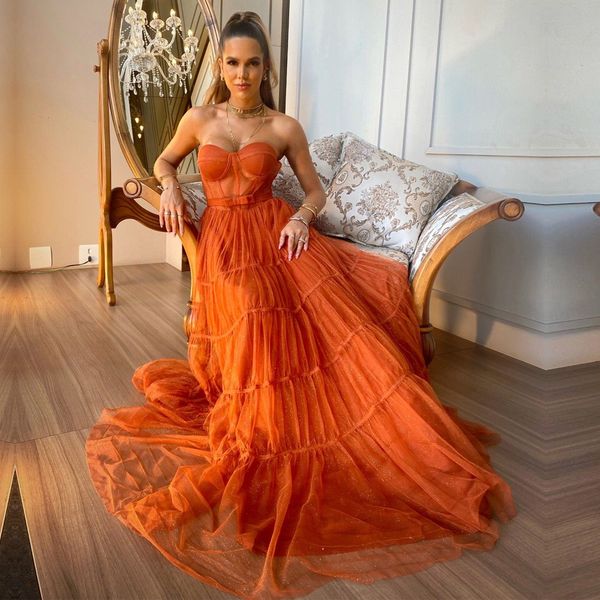 

glitter orange a line prom dresses sweetheart boning pleat formal evening gown bow tie belt bohemian womens maxi dress, Black