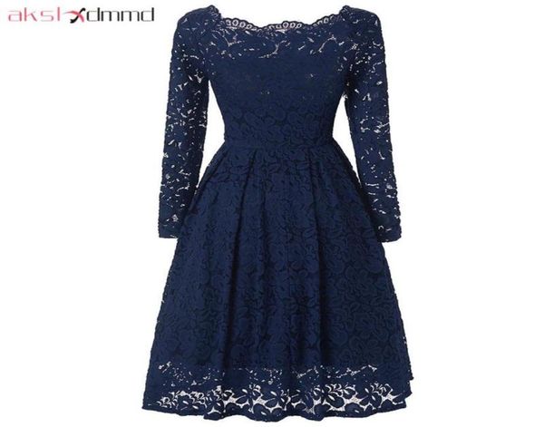 

casual dresses akslxdmmd causal lace dress 2021 spring women vintage party vestido de festa lh13278087329, Black;gray