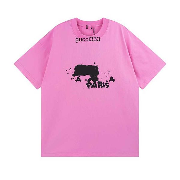 

clothing printed design wrinkle cotton men's casual t-shirt fashion proof balencaigaly letter men's couple t-shirts 02-02 womenf38, White;black