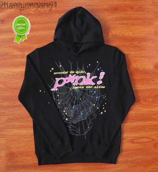 

men's hoodies sweatshirts mens hoodies sweatshirts 22sss designer kanyes style spider 555555 hoodie jacket spi5er 555 pink fashion stre, Black