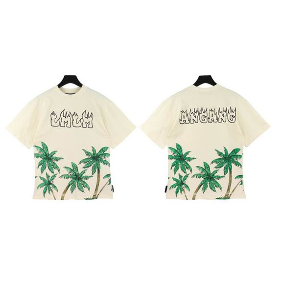 

2023 spring and summer new short-sleeved t-shirt heavy industry design with high-end fabrics while incorporating character elements same sty, White;black
