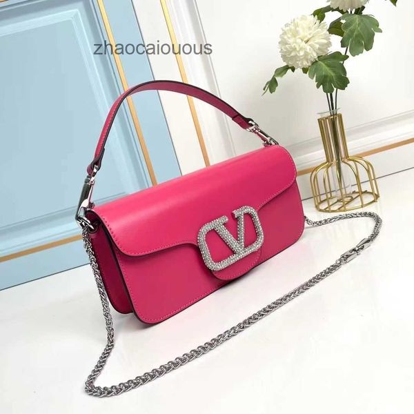 

designer handheld valentins mini luxury handbags buckle v diamond bags women handbag cowhide shoulder crossbody women's chain 12l8