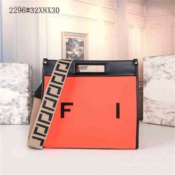 

2023 new luxury bags double color embroidered canvas hand capacity shopping