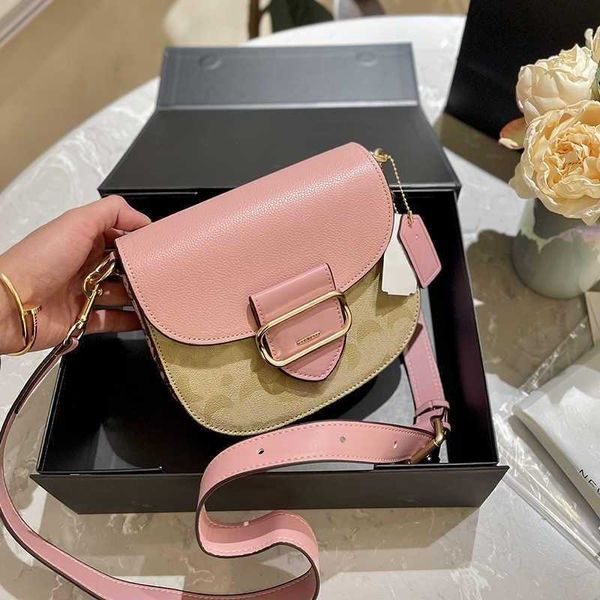 

sell coabag shoulder bags underarm designer bag c print messenger bags for women leather designers handbag fashion saddle crossbody bags pur