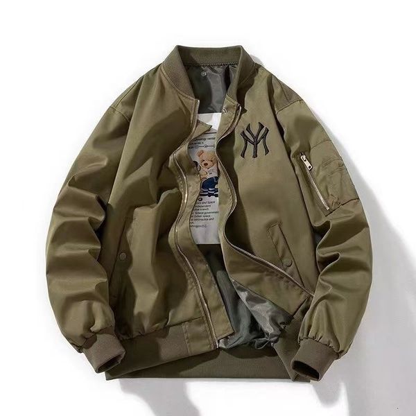 

men's jackets baseball jacket men's winter retro american flight trendy brand loose thick and women's couple cottonpadded 230, Black;brown