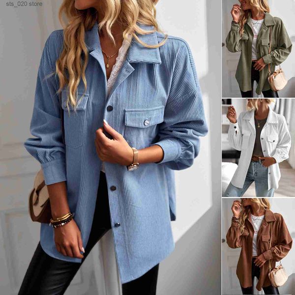 

women's jackets temperament commuter coat 2022 winter versatile loose fitting women's wear t230727, Black;brown