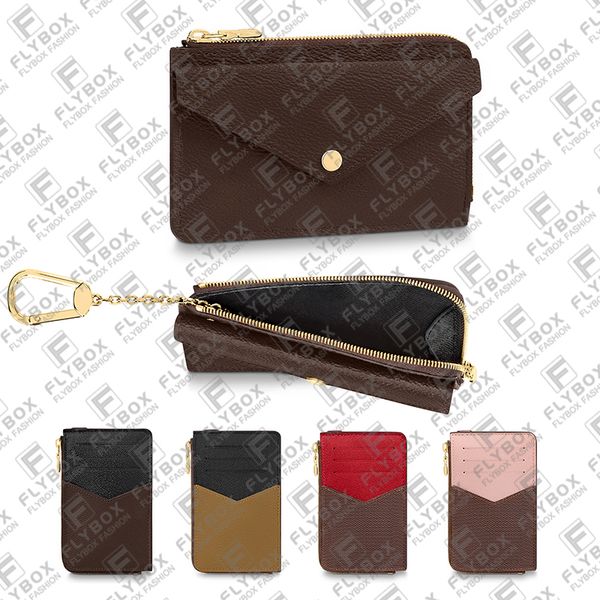 

m69431 n60405 n60406 m81303 recto verso wallet key pouch coin purse credit card holder women fashion luxury designer business 5a purse m6942, Red;black
