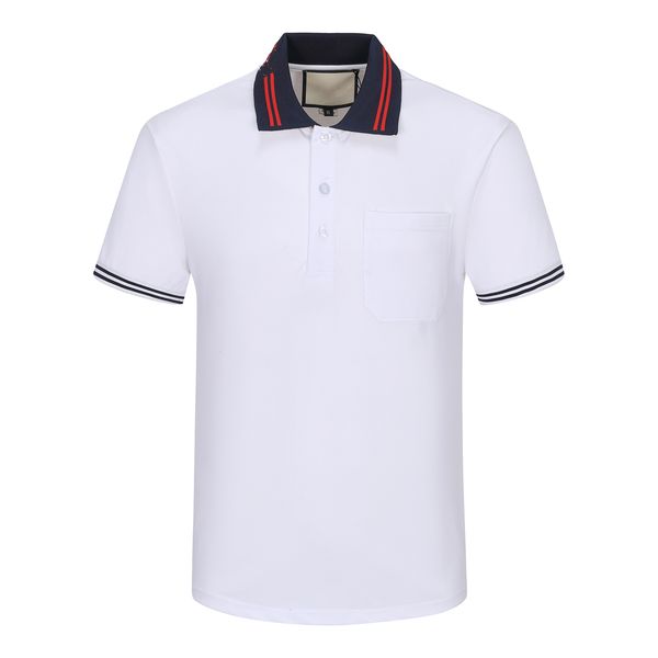 

fashion designer mens polos shirt t-shirt new summer casual embroidered pattern pure cotton high sreetbusiness fashion shirts, White;black