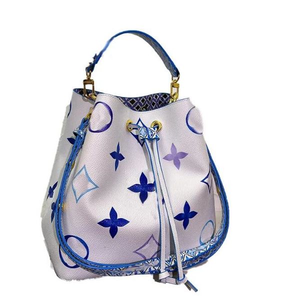

23ss women luxury designer totes bags onthego bucket handbag flowers shouder crossbody ladies handbags with original dust bag 25cm