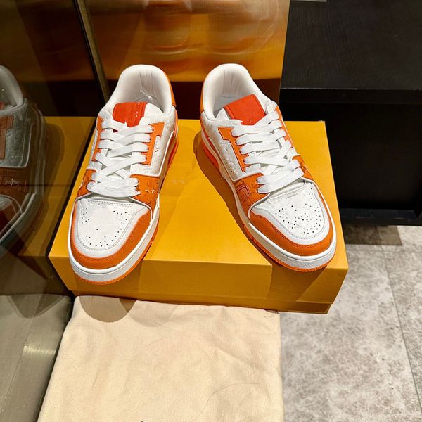 

designer trainer sneaker virgil casual shoes calfskin leather black white green red blue leather 0725