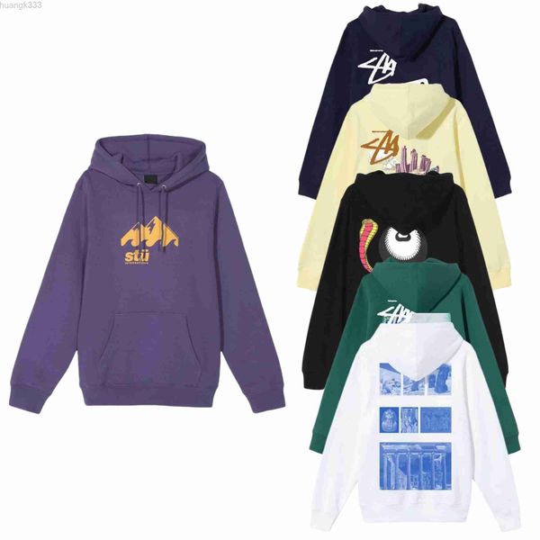 

men hoodies designer lettering flowers pattern printed long sleeves clothing womens cans round neck pullover couples tee high street sweats, Black
