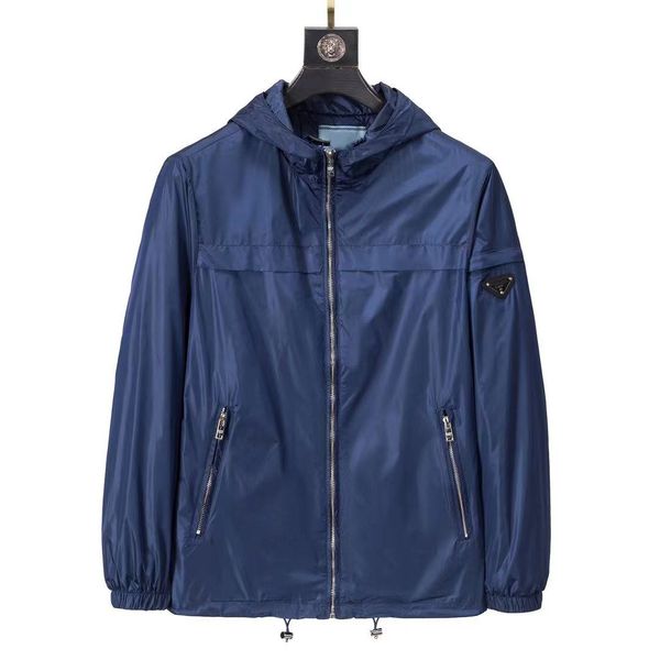

men's coat parka jacket triangular epaulettes designer jackets men autumn and winte windbreaker parkas for mens hoodies zipper outerwea, Black;brown
