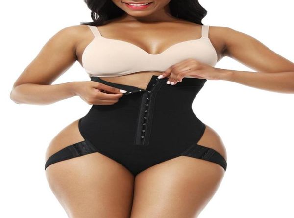 

corset secret waist trainer high tummy control panties bulifter shaper thong with 2 side straps underwear fajas6695186, Black;white