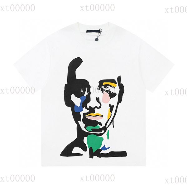 

22ss designer letter printed t shirts tee sweatshirt fashion high street short sleeves summer casual t-shirt breathable men women crew neck, Black;brown