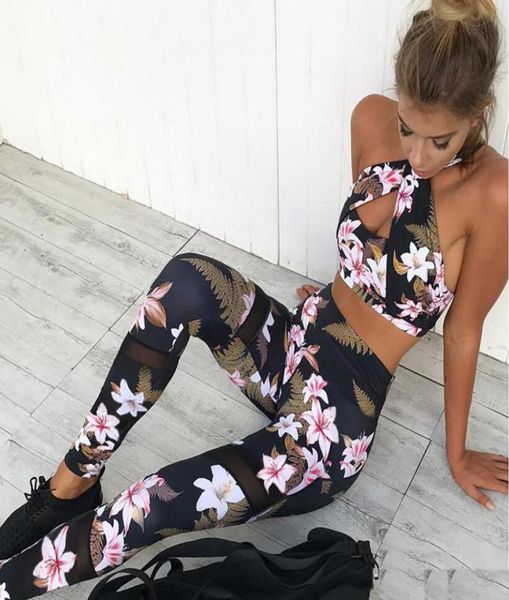 

women flare fitness tracksuit womenfashion 2 peice set padded corp long pants conjunto feminino casual womens sets1351985, Gray