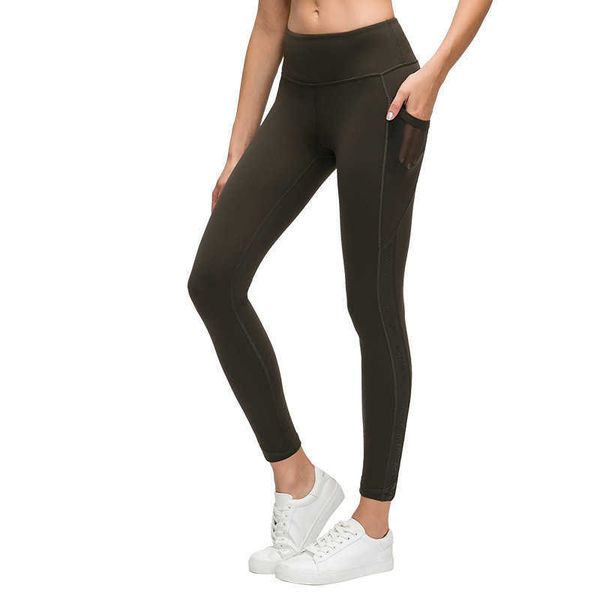 

lulu pant women fitness sport leggings with pockets naked-feel yoga pants super stretchy woman leggings gym