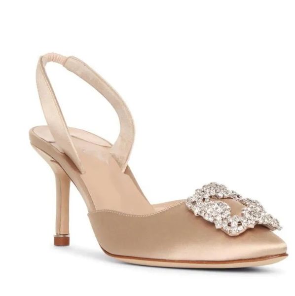 

luxury brands lady's sandals pump luxury brands shoes blahniks bb 105 satin blue pumps heels pointed toe suede leather classic sandal d, Black