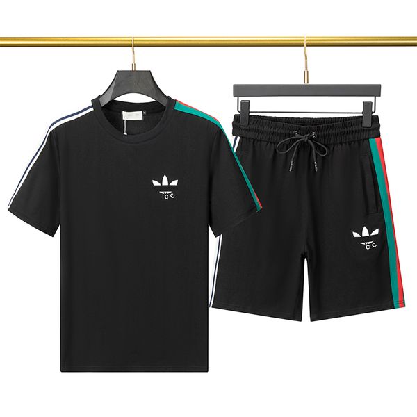

men tracksuit designer sweat suit two piece set sports sweatpants with long sleeve man short sleeve pullover running sweatshirt fashion swea, Gray