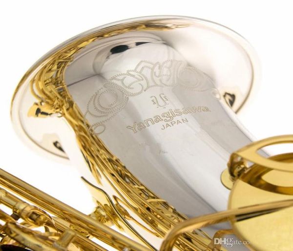

2020 alto saxophone brand new yanagisawa awo37 eflat music quality silver plating gold key professional sax6259143