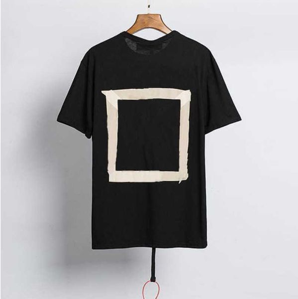 

men's classics luxuryoffs t shirts brand offer t-shirts fashion back arrow x printd men women eur size tees couples loose fat t-shirt, White;black