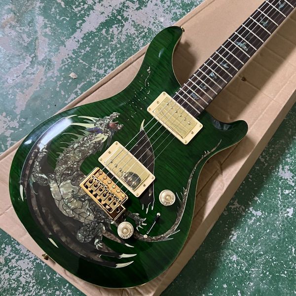 

factory custom new prs electric guitar professional green dragon 6 strings
