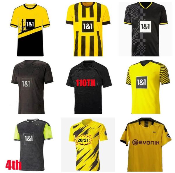

retro borussia 19 20 21 22 23 24 dortmund haaland reyna soccer jerseys 2019 2020 2021 home football shirt reus m.gotze pulisic weigl brandt, Black;yellow